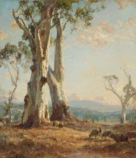 Hans Heysen Morning Light oil painting image